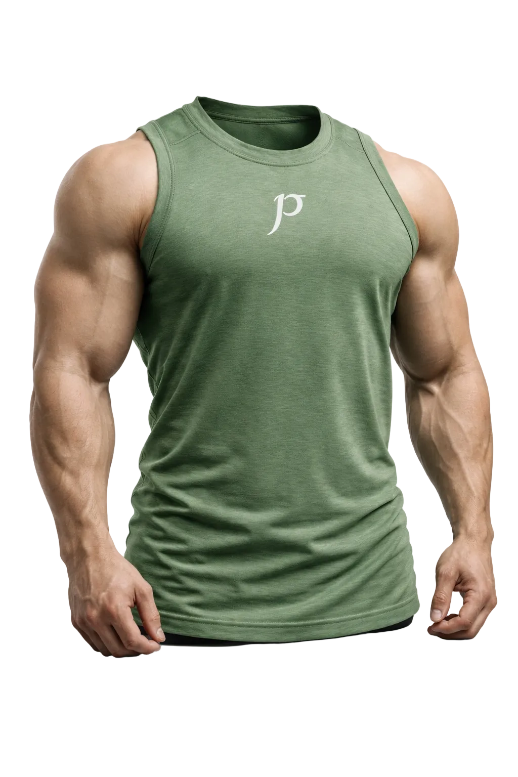 Boxy Tank - Olive Green