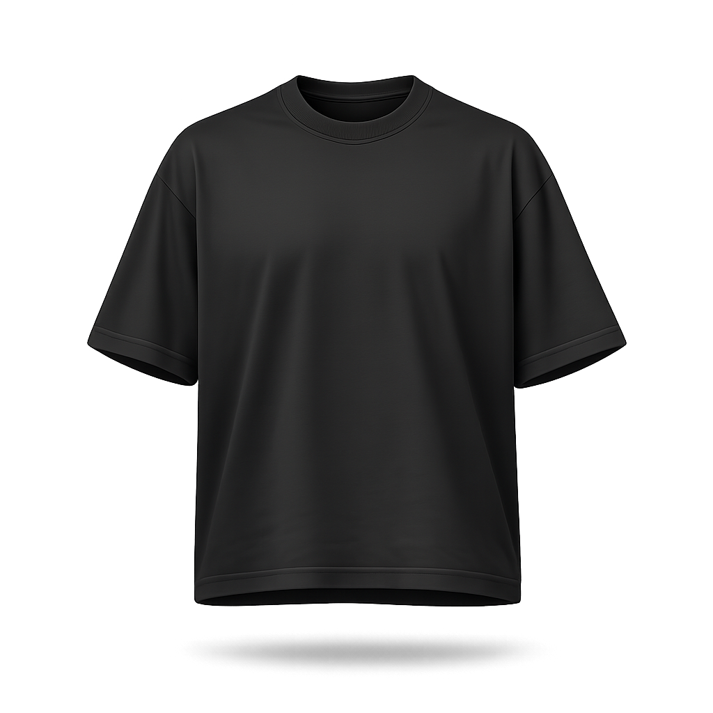 Your Design Oversized Tee - Black